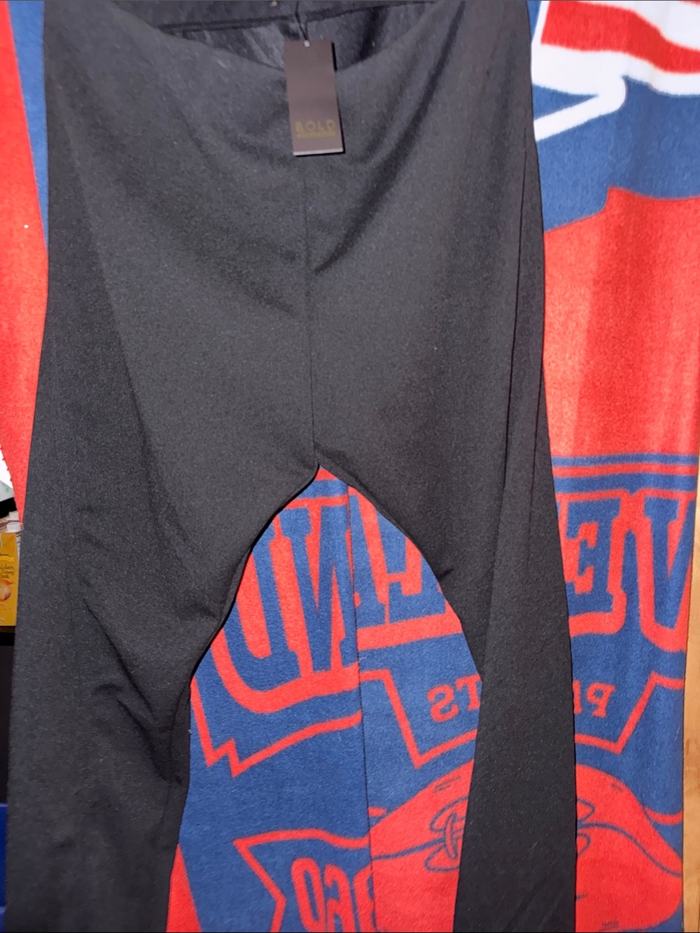 NWT Woman’s Black Stretch Pants with Front Slits  - Bold Elements xl